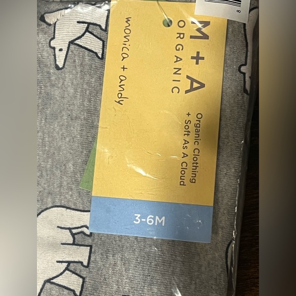 Monica & Andy First Moves Gender Neutral Bodysuit & Joggers Size 3 - 6 Months - Picture 4 of 10